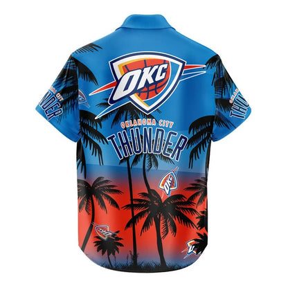 [HOT DEAL] NEW CUSTOMIZED NBA01 OCT OKLAHOMA CITY THUNDER UNISEX HAWAIIAN SHIRT & SHORTS SET