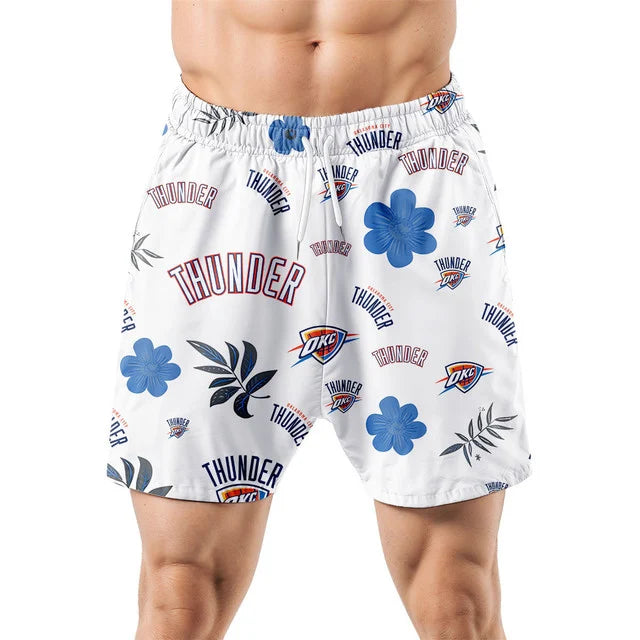 [HOT DEAL] NEW CUSTOMIZED NBA01 OCT OKLAHOMA CITY THUNDER UNISEX HAWAIIAN SHIRT & SHORTS SET