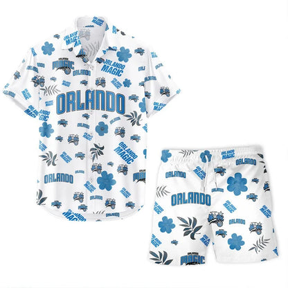 [HOT DEAL] NEW CUSTOMIZED NBA15 OMA ORLANDO MAGIC UNISEX HAWAIIAN SHIRT & SHORTS SET