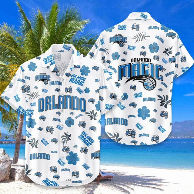 [HOT DEAL] NEW CUSTOMIZED NBA15 OMA ORLANDO MAGIC UNISEX HAWAIIAN SHIRT & SHORTS SET