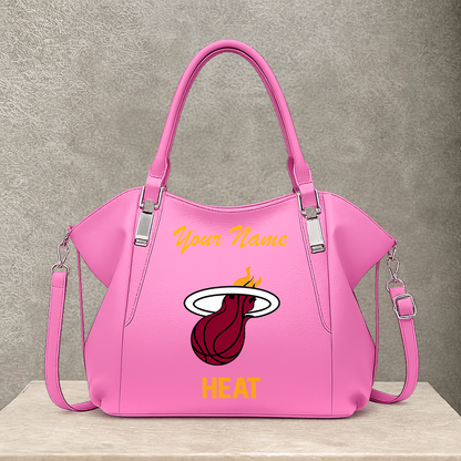 [HOT DEAL] NEW CUSTOMIZED NBA20 MHE MIAMI HEAT SHOULDER HANDBAG