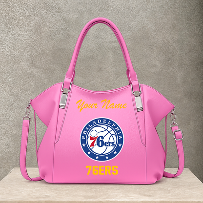 [HOT DEAL] NEW CUSTOMIZED NBA26 P76 PHILADELPHIA 76ERS SHOULDER HANDBAG