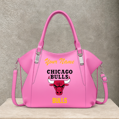 [HOT DEAL] NEW CUSTOMIZED NBA19 CBU CHICAGO BULLS SHOULDER HANDBAG