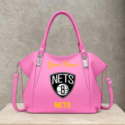 [HOT DEAL] NEW CUSTOMIZED NBA25 BNE BROOKLYN NETS SHOULDER HANDBAG