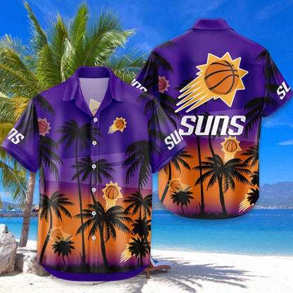 [HOT DEAL] NEW CUSTOMIZED NBA21 PSU PHOENIX SUNS UNISEX HAWAIIAN SHIRT & SHORTS SET