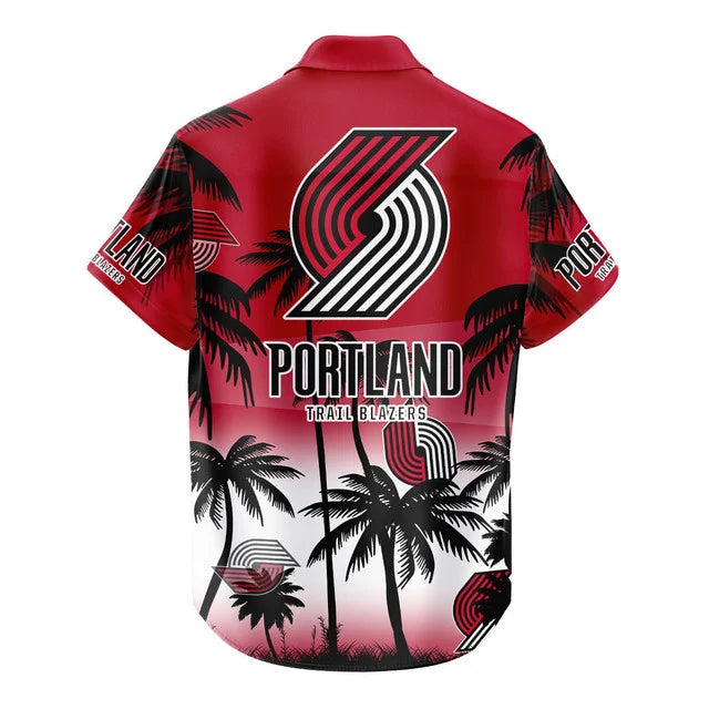 [HOT DEAL] NEW CUSTOMIZED NBA22 PTB PORTLAND TRAIL BLAZERS UNISEX HAWAIIAN SHIRT & SHORTS SET