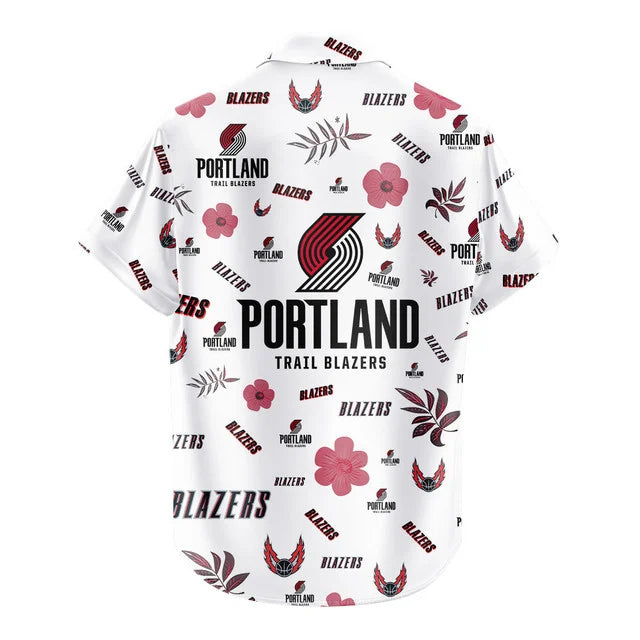 [HOT DEAL] NEW CUSTOMIZED NBA22 PTB PORTLAND TRAIL BLAZERS UNISEX HAWAIIAN SHIRT & SHORTS SET