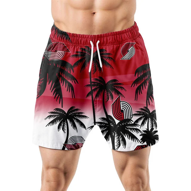 [HOT DEAL] NEW CUSTOMIZED NBA22 PTB PORTLAND TRAIL BLAZERS UNISEX HAWAIIAN SHIRT & SHORTS SET