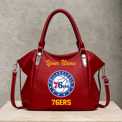 [HOT DEAL] NEW CUSTOMIZED NBA26 P76 PHILADELPHIA 76ERS SHOULDER HANDBAG
