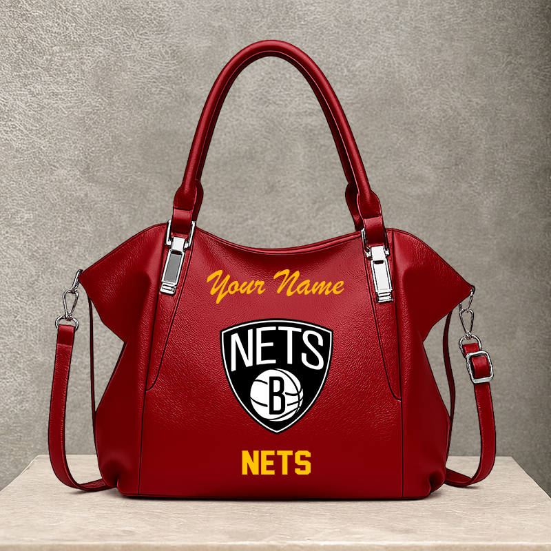 [HOT DEAL] NEW CUSTOMIZED NBA25 BNE BROOKLYN NETS SHOULDER HANDBAG