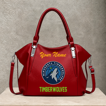 [HOT DEAL] NEW CUSTOMIZED NBA05 MTW MINNESOTA TIMBERWOLVES SHOULDER HANDBAG