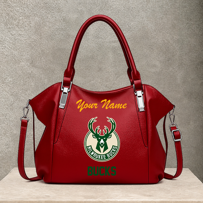 [HOT DEAL] NEW CUSTOMIZED NBA11 MBU MILWAUKEE BUCKS SHOULDER HANDBAG