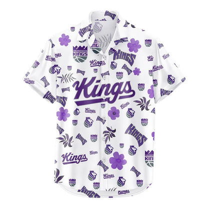 [HOT DEAL] NEW CUSTOMIZED NBA16 SKI SACRAMENTO KINGS UNISEX HAWAIIAN SHIRT & SHORTS SET