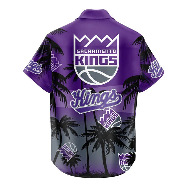 [HOT DEAL] NEW CUSTOMIZED NBA16 SKI SACRAMENTO KINGS UNISEX HAWAIIAN SHIRT & SHORTS SET