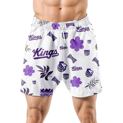 [HOT DEAL] NEW CUSTOMIZED NBA16 SKI SACRAMENTO KINGS UNISEX HAWAIIAN SHIRT & SHORTS SET