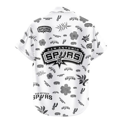 [HOT DEAL] NEW CUSTOMIZED NBA23 SAS SAN ANTONIO SPURS UNISEX HAWAIIAN SHIRT & SHORTS SET