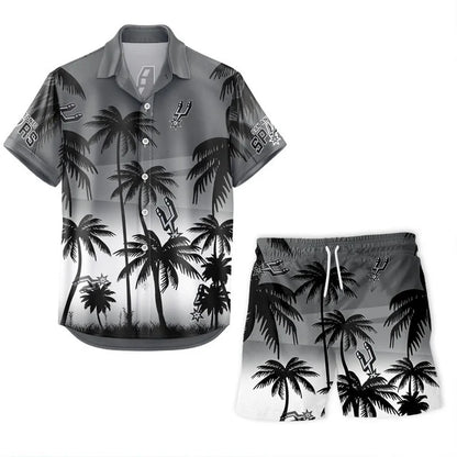 [HOT DEAL] NEW CUSTOMIZED NBA23 SAS SAN ANTONIO SPURS UNISEX HAWAIIAN SHIRT & SHORTS SET