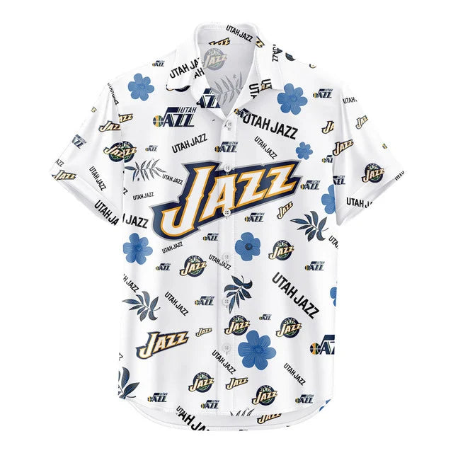 [HOT DEAL] NEW CUSTOMIZED NBA29 UJZ UTAH JAZZ UNISEX HAWAIIAN SHIRT & SHORTS SET