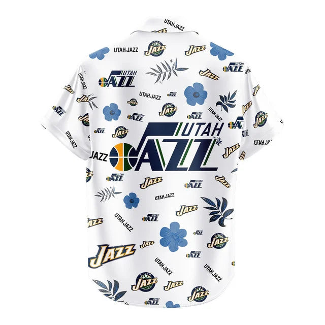[HOT DEAL] NEW CUSTOMIZED NBA29 UJZ UTAH JAZZ UNISEX HAWAIIAN SHIRT & SHORTS SET