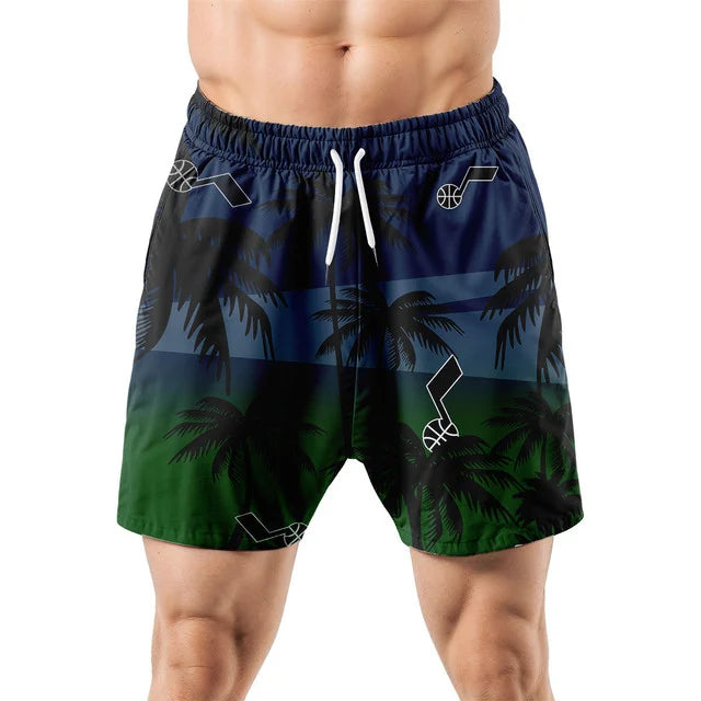 [HOT DEAL] NEW CUSTOMIZED NBA29 UJZ UTAH JAZZ UNISEX HAWAIIAN SHIRT & SHORTS SET