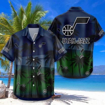[HOT DEAL] NEW CUSTOMIZED NBA29 UJZ UTAH JAZZ UNISEX HAWAIIAN SHIRT & SHORTS SET