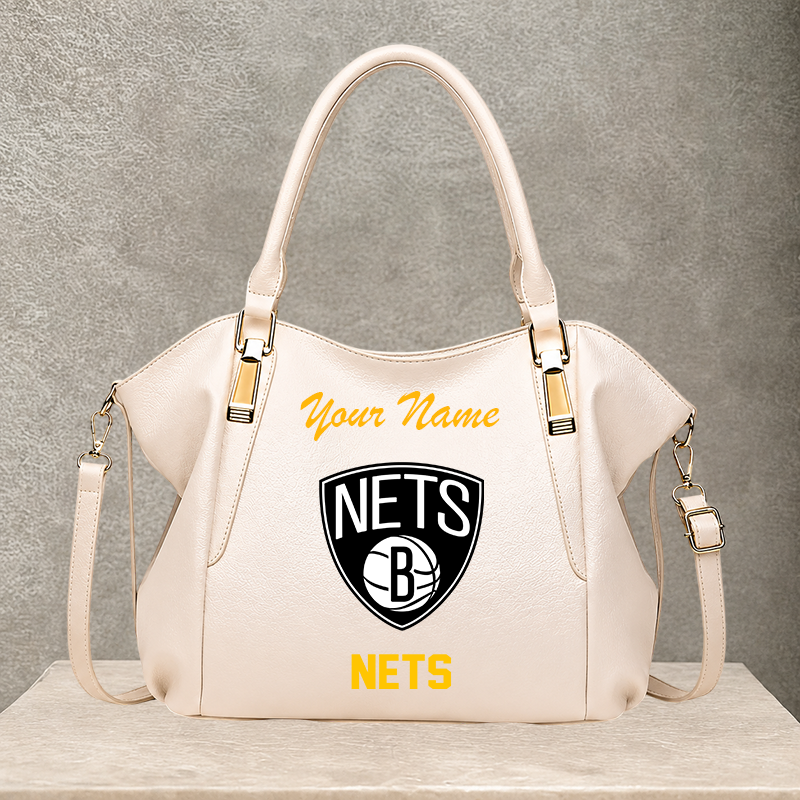 [HOT DEAL] NEW CUSTOMIZED NBA25 BNE BROOKLYN NETS SHOULDER HANDBAG
