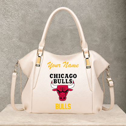 [HOT DEAL] NEW CUSTOMIZED NBA19 CBU CHICAGO BULLS SHOULDER HANDBAG