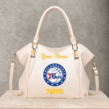 [HOT DEAL] NEW CUSTOMIZED NBA26 P76 PHILADELPHIA 76ERS SHOULDER HANDBAG