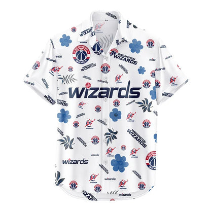 [HOT DEAL] NEW CUSTOMIZED NBA28 WWI WASHINGTON WIZARDS UNISEX HAWAIIAN SHIRT & SHORTS SET