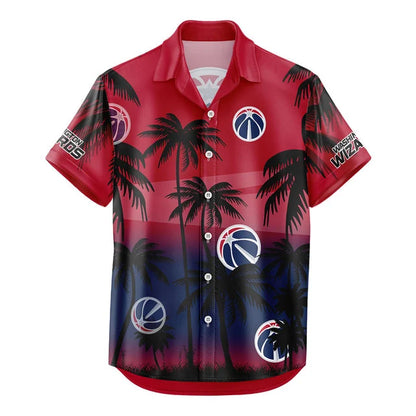 [HOT DEAL] NEW CUSTOMIZED NBA28 WWI WASHINGTON WIZARDS UNISEX HAWAIIAN SHIRT & SHORTS SET