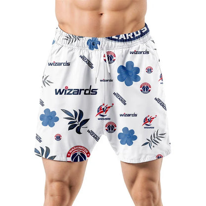 [HOT DEAL] NEW CUSTOMIZED NBA28 WWI WASHINGTON WIZARDS UNISEX HAWAIIAN SHIRT & SHORTS SET