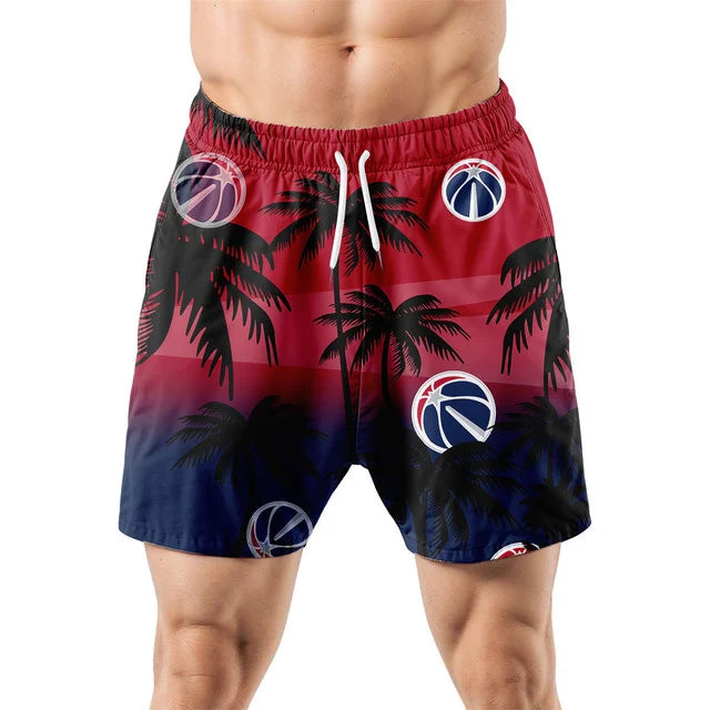 [HOT DEAL] NEW CUSTOMIZED NBA28 WWI WASHINGTON WIZARDS UNISEX HAWAIIAN SHIRT & SHORTS SET